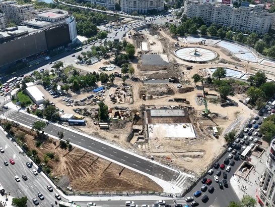 Circulația rutieră prin Piața Unirii se redeschide parțial. Când vor fi eliminate toate restricțiile de trafic