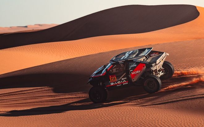 Raliul Marocului: Dacia își apără poziția de lider în Campionatul Mondial. Singura femeie pilot a părăsit echipa
