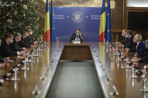 FOTO Cîțu, conducând prima reuniune de guvern, dezvăluie că Orban nu a adoptat ajutorul pentru HoReCa și turism și nici prelungirea șomajului tehnic și Kurzarbeit, cum anunțase  