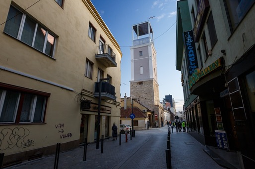 GALERIE FOTO Lucrările la Turnul Pompierilor din Cluj-Napoca au fost finalizate. Monumentul istoric va fi inclus în circuitul turistic