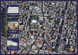FOTO One United Properties se pregătește să lanseze construcția One Plaza Athénée, lângă Ateneu și hotelul lui Copos