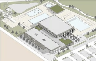 FOTO Cum va arăta primul Aquapark din Alba, construit la Ocna Mureș. Tobogane, bazin cu valuri și piscine