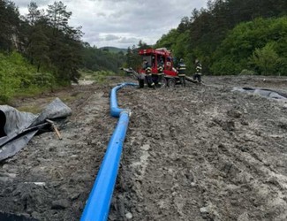 Starea de alertă la Praid, prelungită în urma infiltrațiilor produse în salină