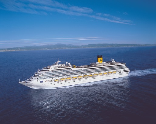 Italienii de la Costa Cruises estimează vânzări mai mari cu 7% anul viitor în România, a doua cea mai mare piață din regiune pentru companie