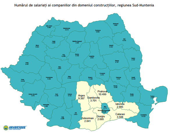 GRAFIC Micii întreprinzători români cresc piața construcțiilor, investițiile în Sud-Muntenia pot atinge un nivel record