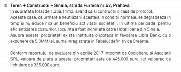 FOTO Prospecțiuni SA a lui Tender, pregătită să își vândă sediul, casele de protocol din Sinaia și Mogoșoaia și alte imobile pentru a-și plăti creditorii