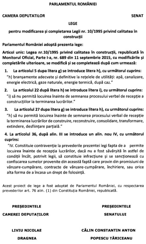 Decizie pregătită: Statul va confisca banii obținuți de pe urma locuințelor nerecepționate. Reprezentantul diriginților de șantier spune că proiectul poate avea un efect dezastruos