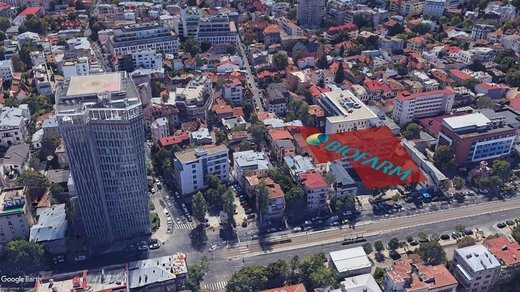 EXCLUSIV FOTO Biofarm pregătește valorificarea terenului pe care îl deține în centrul Bucureștiului. Aici poate fi construită o clădire cu opt etaje
