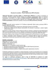 VEGO HOLDINGS: Prima Reuniune de consultare – Plan de implementare BIM în România