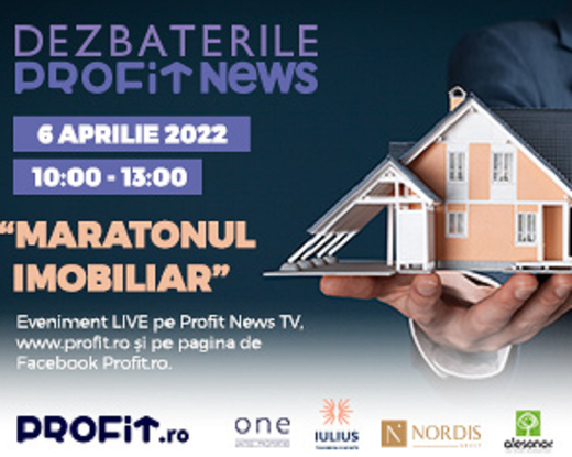 ASTĂZI Dezbaterile PROFIT NEWS TV - Cât se vor mai scumpi locuințele? Ce oportunități oferă o piață sub presiune? Primari și jucători redutabili în domeniu vin astăzi cu răspunsurile la "Maratonul imobiliar"