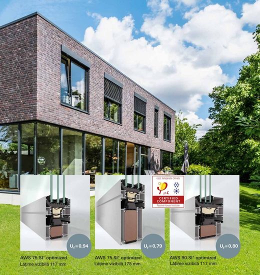 Casa pasivă poate fi un standard? Desigur, cu noua tehnologie Schüco AWS Optimized