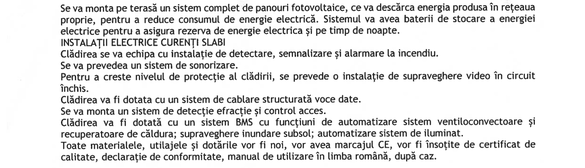 Extras din documentația de atribuire