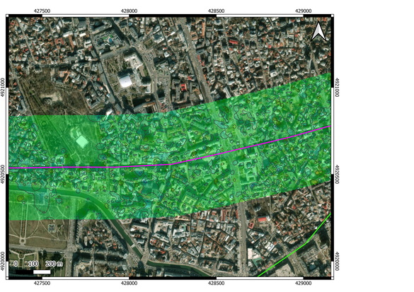 FOTO din satelit în București: Zone sub-traversate de noi linii de metrou au deja deformări importante