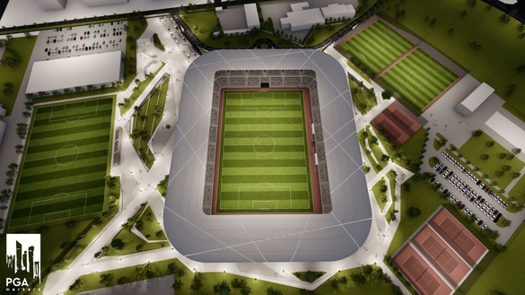 FOTO Noul Complex Sportiv Corvinul 1921 din Hunedoara va avea o capacitate de 10.000 locuri. Când va fi gata