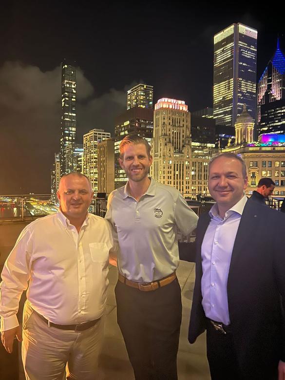 Avram Gal, Eric Trump și Onisim Dorneanu