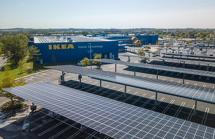 IKEA România începe programul de montare de panouri fotovoltaice de tip carport în parcări