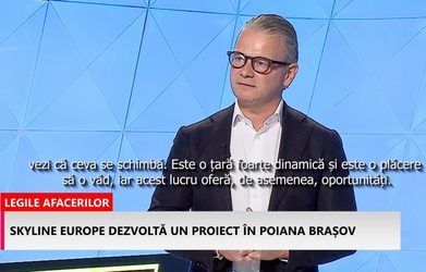VIDEO Cedric Heeren, Skyline Europe: Românii, tot mai interesați să dețină o a doua proprietate în proximitatea marilor orașe, la fel ca belgienii