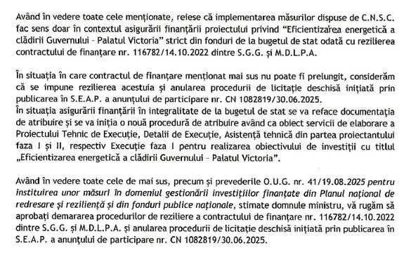 Guvernul a eșuat în folosirea banilor PNRR la propriul sediu DOCUMENT