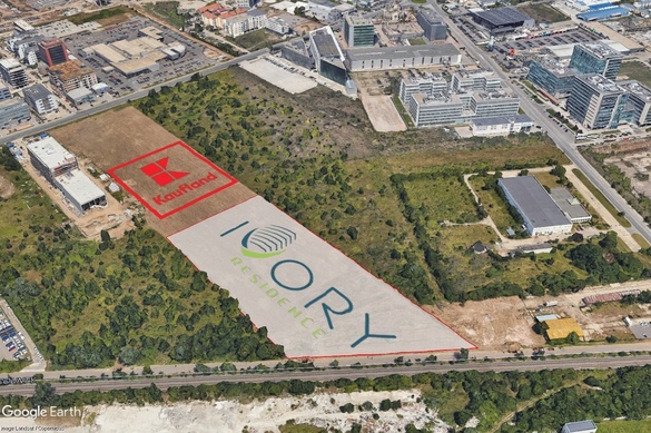 Terenul H4L Development a fost împărțit aproape egal între Kaufland și proprietarul Ivory Residence