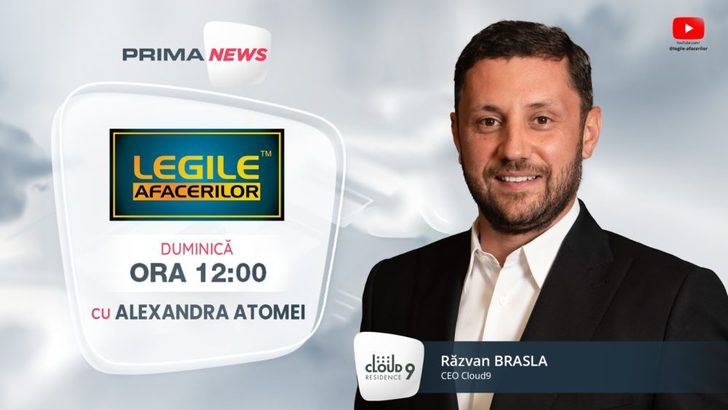 Răzvan Brasla, CEO-ul Cloud9, vine la emisiunea Legile Afacerilor