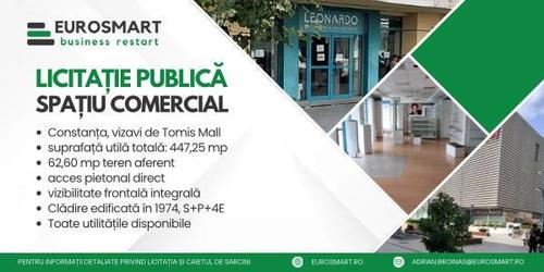 EUROSMART Filiala Sibiu SPRL propune spre valorificare un activ comercial cu poziționare premium în centrul municipiului Constanța