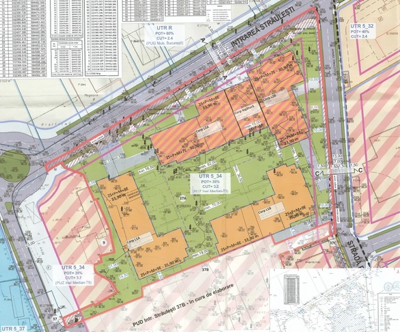Extras din PUD-ul de pe Intrarea Străulești, nr. 37A