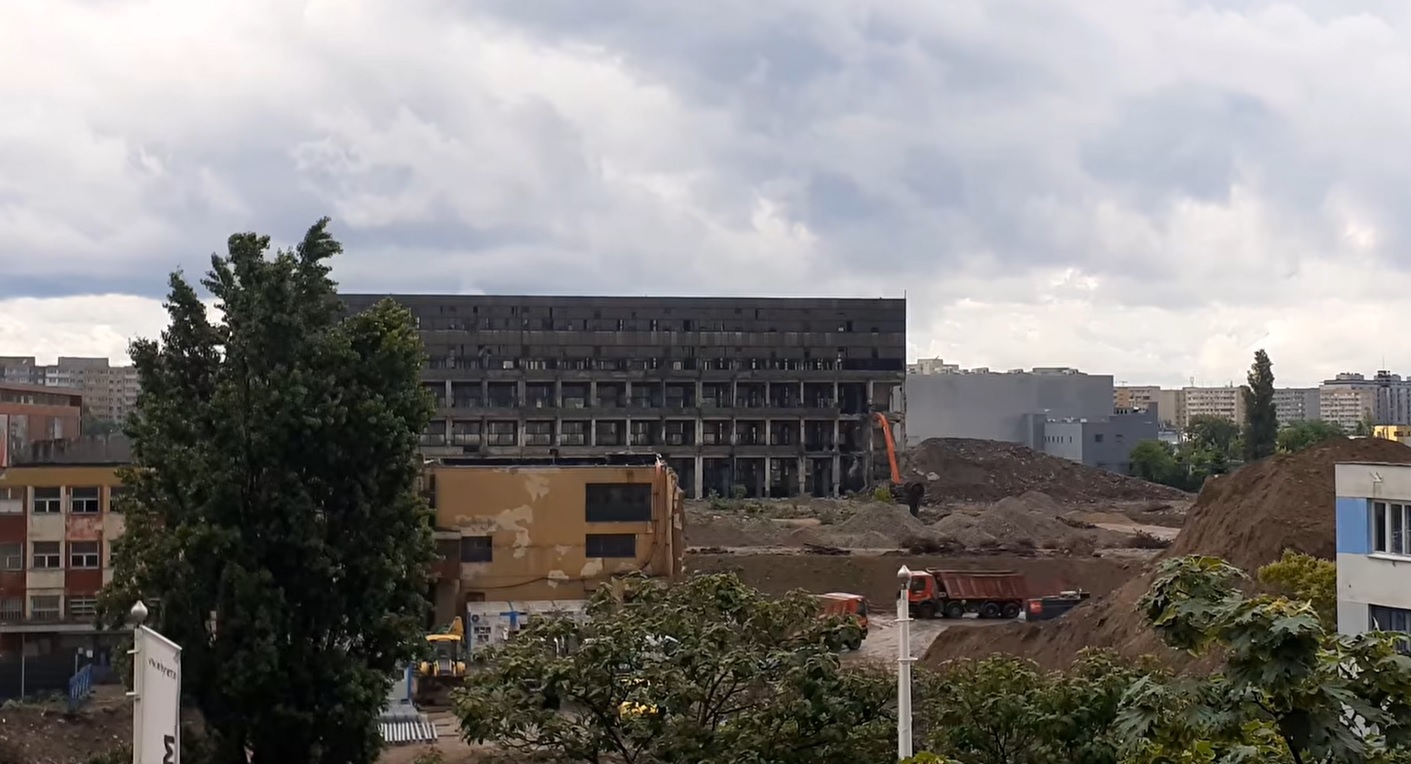 Panoramă aeriană a șantierului proiectului imobiliar Obor cu blocuri în construcție pentru apartamente București și campus IT modern | sursa foto: Profit
