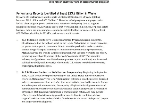 DOCUMENTE Unul din cei mai influenți afaceriști din România postcomunistă, în topul pagubelor SUA de pe urma ″reconstrucției″ Afganistanului. Total general: peste 23 miliarde dolari