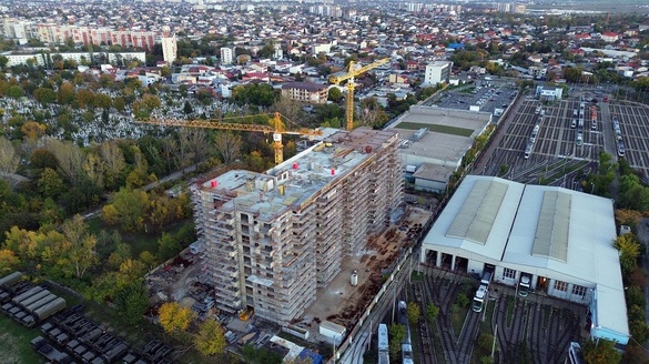 Stadiul construcíei în luna octombrie 2025