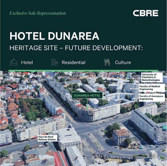 FOTO Hotel emblemă al Bucureștiului, grav afectat de cutremurul din 1977, a fost scos la vânzare