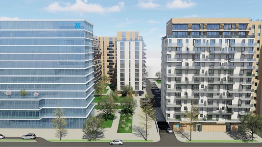 FOTO Amplu proiect în spatele mall-ului AFI Cotroceni, cu locuințe de închiriat, birouri și un hotel - Noi detalii 