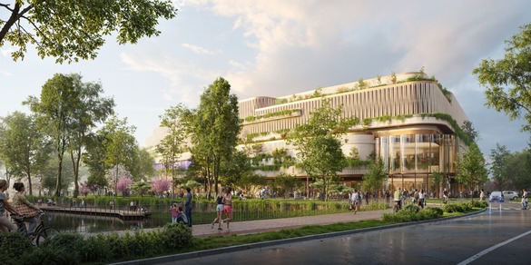 FOTO Mega-investiția din România intră în execuție pe fabrică relocată. RIVUS Cluj-Napoca este cea mai amplă dezvoltare real-estate prin reconversie urbană în desfășurare din România