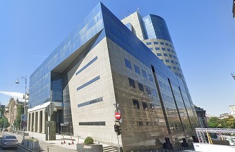 FOTO Clădire emblematică, dărâmată în centrul Bucureștiului. Fostul Bancorex este pus la pământ. Proprietarul AFI Cotroceni pregătește ridicarea în loc a AFI Central Tower