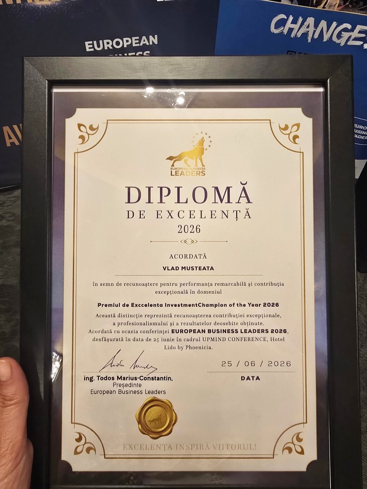 North Bucharest Investments, desemnată „Investment Champion of the Year” | Compania accelerează investițiile în tehnologie și digitalizarea pieței rezidențiale