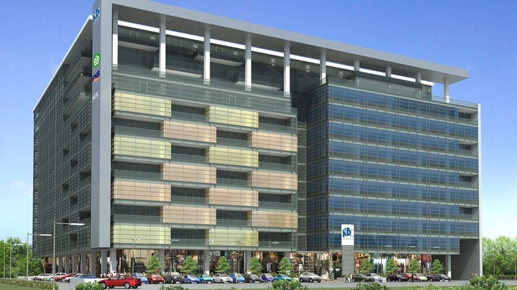 Varianta inițială a proiectului de birouri Neocity Business Center