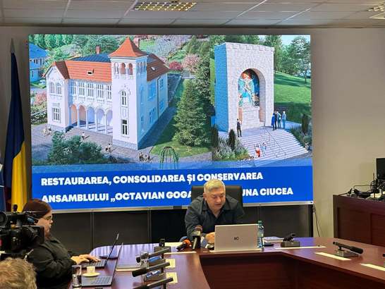 FOTO Castelul Octavian Goga din Ciucea intră în reabiliare, investiție de peste 80 de milioane de lei
