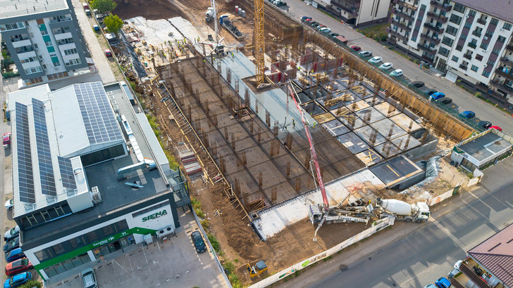 FOTO Apartamente noi lângă București. Ananda Group atinge „cota zero” la complexul din Popești-Leordeni