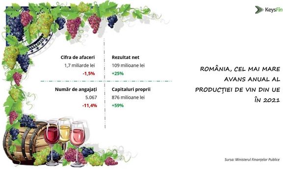 INFOGRAFIC România, cel mai mare avans anual estimat al producției de vin din UE în 2021