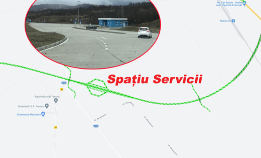 FOTO Ofertă la vânzare pe autostradă de cârnați de Pleșcoi, covrigi, ceapă de Buzău