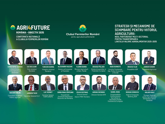 AGRI4FUTURE România – Obiectiv 2035: Conferința Națională a Clubului Fermierilor Români aduce la București peste 500 de lideri din agricultură, business, finanțe și tehnologie. Christophe Hansen, Comisarul European pentru Agricultură, participă pentru pri