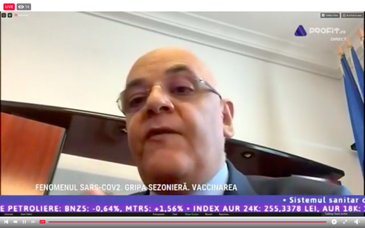 Profit Health Forum - Raed Arafat: Masca e bună împotriva Covid-19, dar și împotriva virusului gripal. Suntem în ceasul al 12-lea, trebuie oprite mesajele care pun la îndoială ce spun medicii