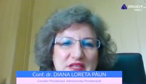 PROFIT Health.forum - Conf. dr. Diana Loreta Păun, Consilier prezidențial: Numai prin participarea întregii populații putem ține sub control pandemia. Fac apel la solidaritate, răbdare și respectarea măsurilor