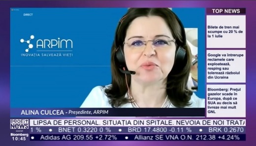VIDEOCONFERINȚA Profit Health.Forum Alina Culcea, ARPIM - Sistemul de sănătate se confruntă cu provocări fără precedent. Până când un tratament de ultimă generație poate ajunge la pacienții români, companiile farmaceutice încă așteaptă peste 800 de zile 