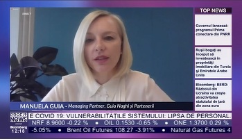 VIDEOCONFERINȚA Profit Health.Forum - Manuela Guia, Managing Partner Guia Naghi și Partenerii: Vor fi schimbări majore în sistemul medical: criterii de calitate, accent pe prevenție, noi sisteme de finanțare, unități mobile, CNI, fără sponsorizări