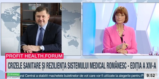 VIDEO Profit Health.forum Ediția a XIV-a - Ministrul Sănătății, Alexandru Rafila: Investițiile numeroase în ambulatorii de specialitate și controlul mult mai bun al infecțiilor vor contribui la reziliența sistemului de sănătate față de o posibilă criză 