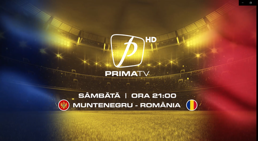 UEFA Nations League: Muntenegru - România, în direct și în exclusivitate la Prima TV, sâmbătă, de la 21.45