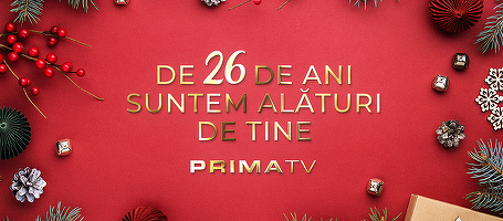 Pe 17 decembrie, 26 de televiziune, 26 de ani de Prima TV
