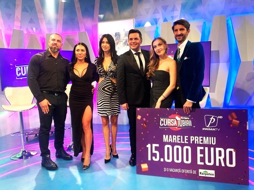 Eduard și Tania Dumitru sunt marii câștigători ai reality show-ului Cursa Iubirii