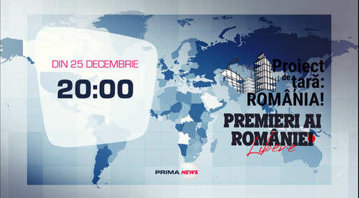 La Prima News debutează, din ziua de Crăciun, o serie de interviuri-eveniment cu foști premieri ai României 