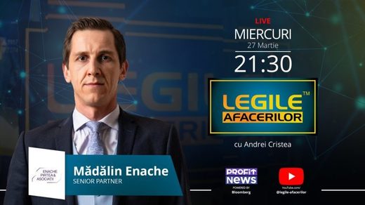 Ediția specială Legile Afacerilor continuă în această seară, de la ora 21:30, cu unul dintre jucătorii de nou val pe zona de White Collar: Mădălin Enache
